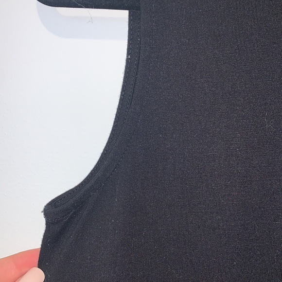 NEW! Vero Moda Black Sleeveless Asymmetric Turtleneck Dress - Picture 3 of 8